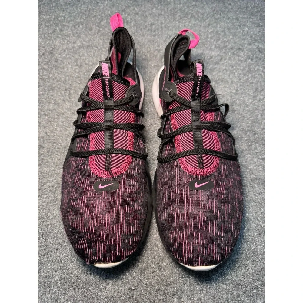 Nike Womens Flex Running Minimalist Shoe Sz 11 Black Pink Boat Water